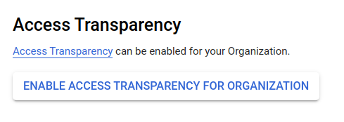 Ative a Transparência de acesso