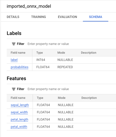 `imported_onnx_model`의 정보 패널