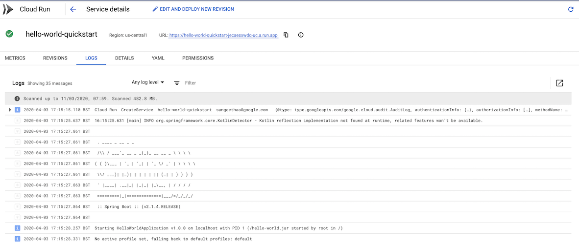 Visualiza el estado de tu servicio en la consola de Trusted Cloud 