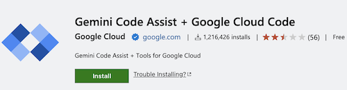 VSC 마켓플레이스의 Cloud Code 확장 프로그램