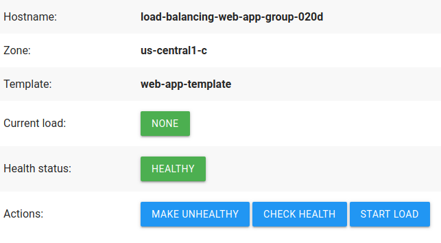Demo web application.
