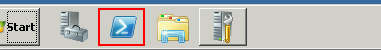 El icono de PowerShell.