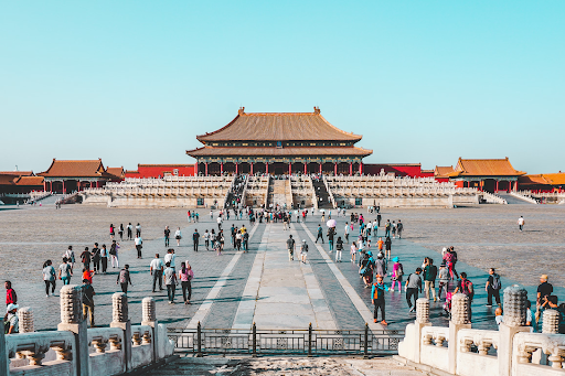 中国の北京にある紫禁城。