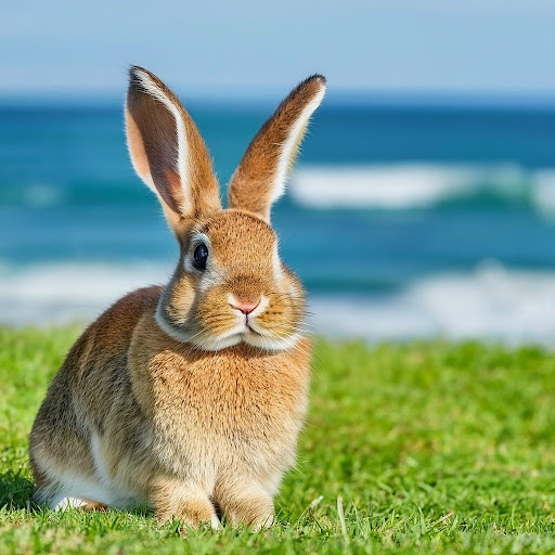 Imagen de un conejo marrón.