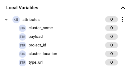 Variables locales de Application Integration Variables locales de Application Integration